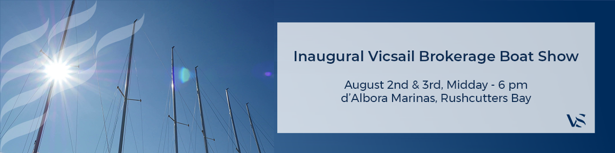 boats' masts and invitation to Vicsail Brokerage Boat Show